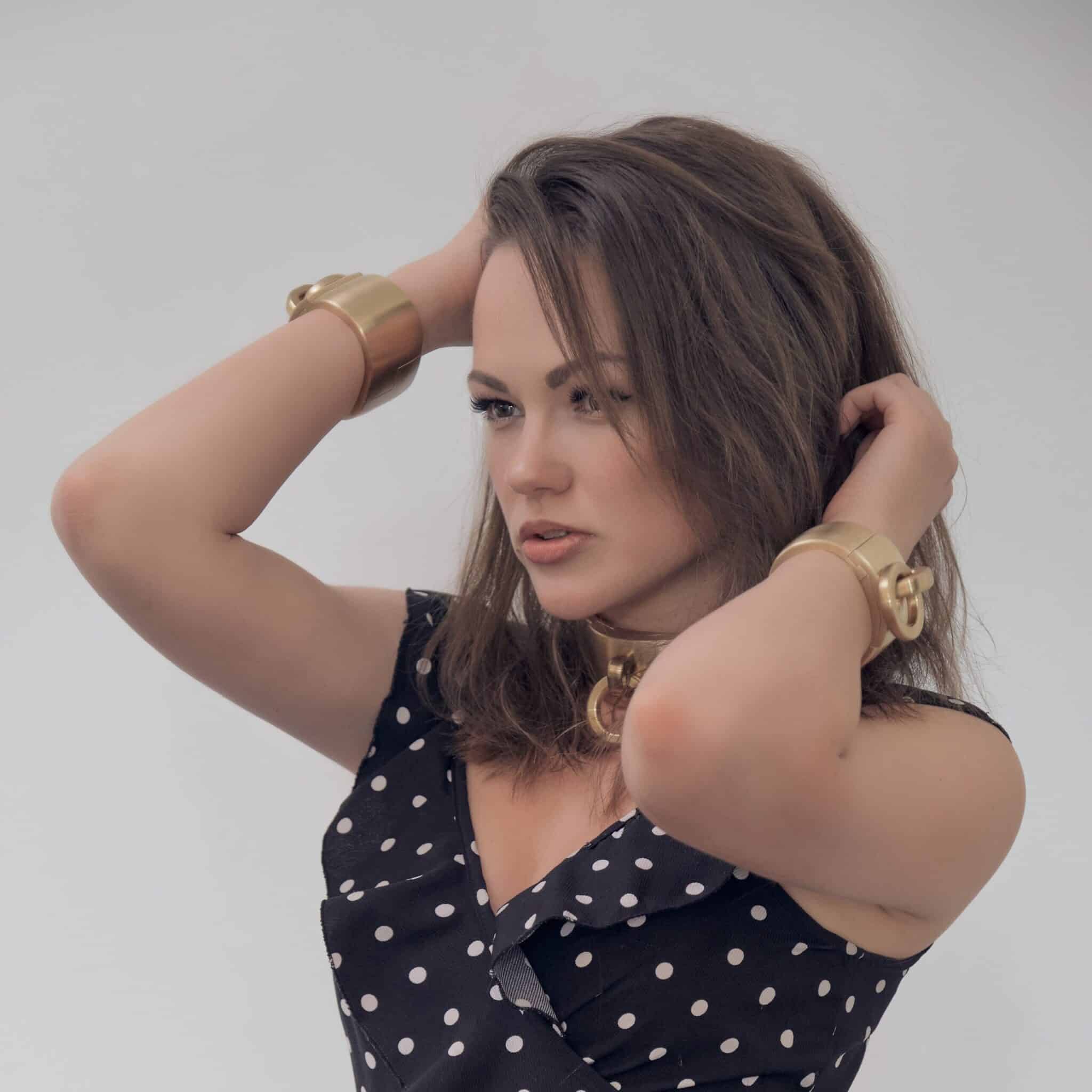 40mm Wrist Cuffs in Solid Bronze Swedish Collar